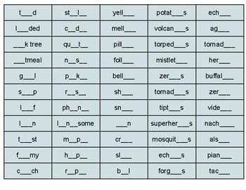 Long O spelling patterns sort