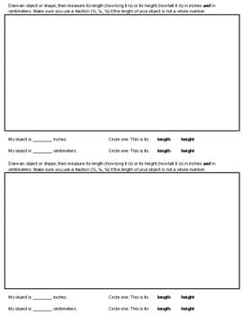 Measurement Task - Ruler Practice
